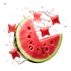 Fun Watermelon Creations Isolation on a transparent background