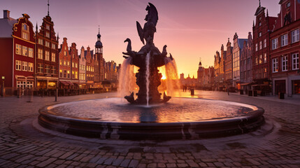 Gdansk Poland November 26 2023 Sunrise