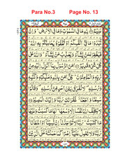 illustration of an background, Quran Pak, Para No. 3,     Page No. 13   easy editable (EPS)