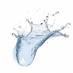 Water splash on a white background