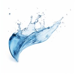 Water splash on a white background