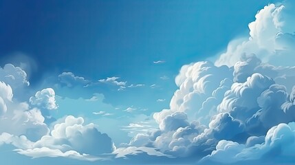 blue cloudy and sunny  sky image