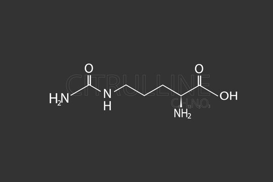 Citrulline molecular skeletal chemical formula