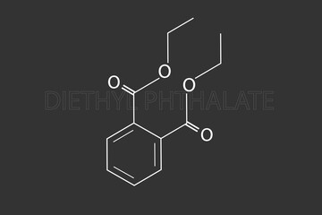 Diethyl phthalate molecular skeletal chemical formula