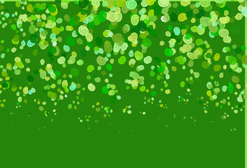 Fototapeta premium Light Green vector template with lines, ovals.