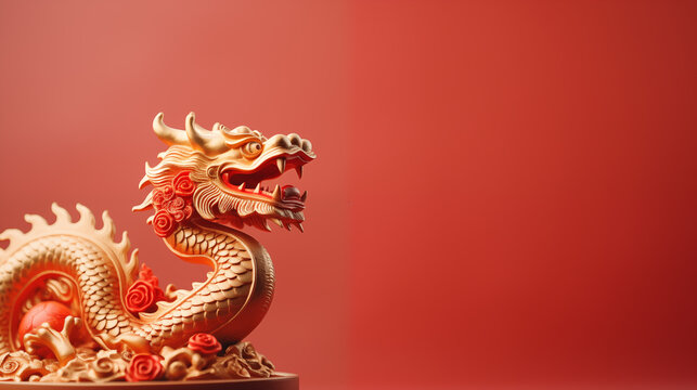 chinese dragon statue