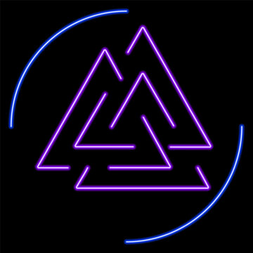 walknuts neon sign, modern glowing banner design, colorful modern design trends on black background. Vector illustration.