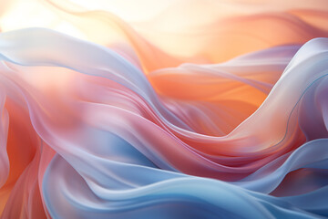 Fototapeta premium Soft, rhythmic swirls representing a peaceful mind.