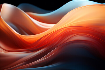 A sequence of abstract forms that create a sense of flowing motion.