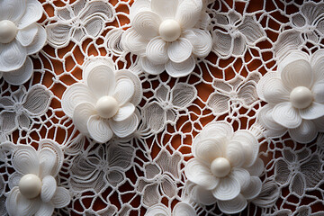 Abstract reimagining of traditional lace patterns with contemporary flair.