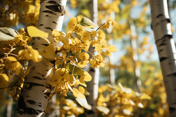 Pando (Quaking Aspen) - illustrating the interconnected root system. - obrazy, fototapety, plakaty