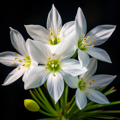 Obraz na płótnie Canvas Star of bethlehem flower close-up