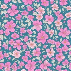 Fototapeta premium seamless floral pattern