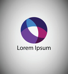 A logo with a circle and a logo in the middle