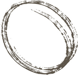 Dry Brush Hand Drawn Texture Circle Shape