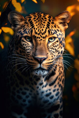 Obraz premium Portrait of leopard