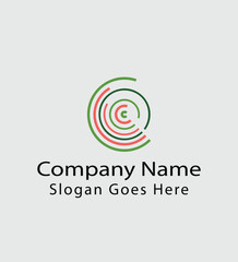 Circle type logo with vintage look.