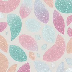 Ombre Glitter Leaf pattern 