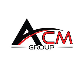 Initial Monogram Letter ,acm Logo Design Vector Template, Letter Logo Design.