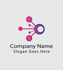 Modern science type logo design