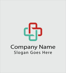 Modern type square shape logo
