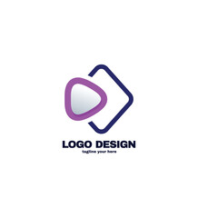 Play logo with rectangular shape