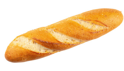 Delicious bread on a white background