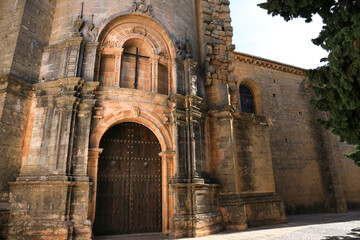Fototapeta na wymiar Santa Maria la Mayor church facade in Ronda