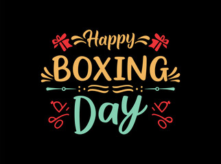 Happy Boxing Day vector design