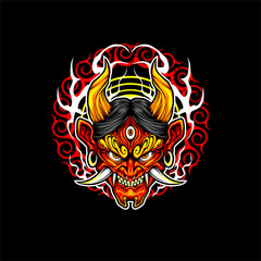 japanese oni mask