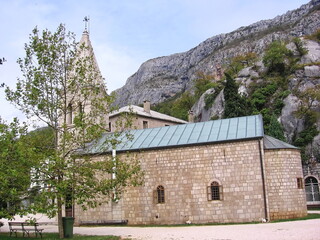 Montenegro, Ostrog Monastery, Holy Trinity Church, church in the mountains