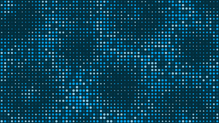 4K Abstract Dots Halftone Blue Technology Background