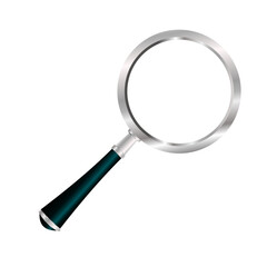 magnifying glass isolated on white