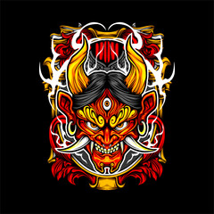 japanese oni mask