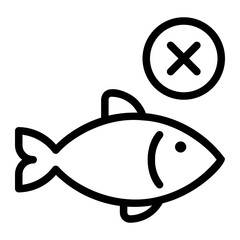 illegal fishing line icon