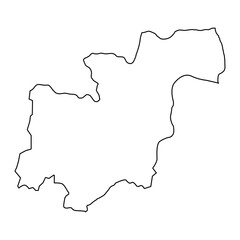 Kampong Cham province map, administrative division of Cambodia. Vector illustration.