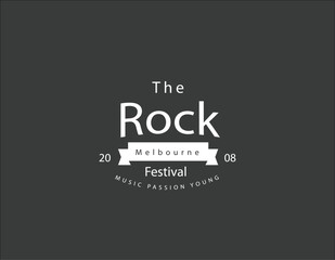 The Rock Vintage logo Design