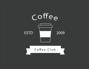  Coffee Club Vinatge Logo Design