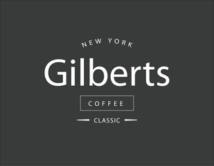 Gilberts Vintage logo Design