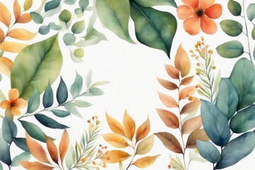  Abstract foliage and botanical background

