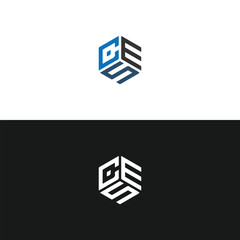 CES logo. C E S design. White CES letter. CES, C E S letter logo design. Initial letter CES linked circle uppercase monogram logo. C E S letter logo vector design. 