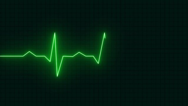 Heart beat icon ekg and cardio symbol. .Pulse rate vector. Flat style vector illustration. Neon heartrate sign with green glows.