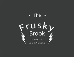 The Frusky Vintage Logo Design - obrazy, fototapety, plakaty