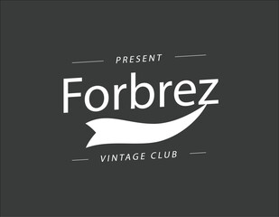 Forbrez Vintage logo Design