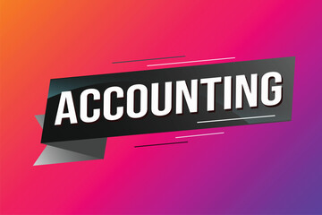 Accounting word concept vector illustration with lines 3d style for social media landing page, template, ui, web, mobile app, poster, banner, flyer, background, gift card, coupon, label, wallpaper	
