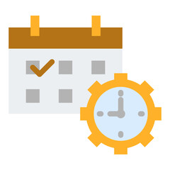 Obraz premium Schedule Flat Icon