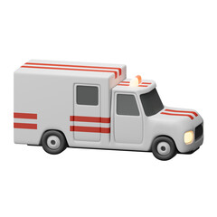 Ambulance 3d illustration