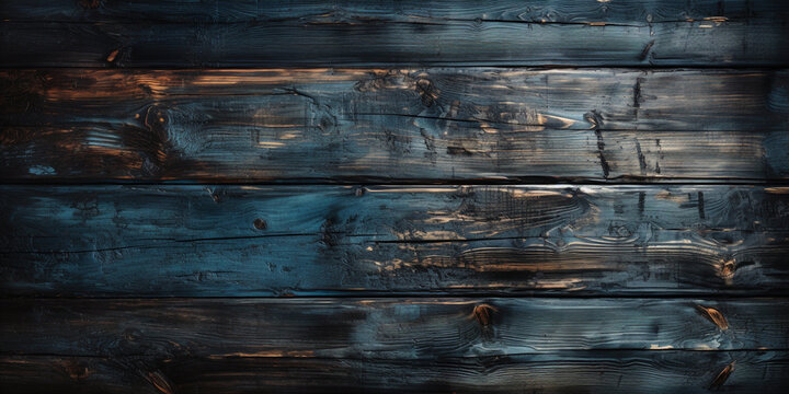 Old blue wooden wall background or texture boards painted in blue illustrator Old wood texture Decrepit blue Old Wood  Closeup blue wood plank texture Beautiful lines texture .