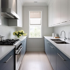 Small Galley Kitchen. Space saving designs