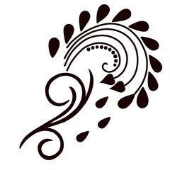 Mandala pattern black and white